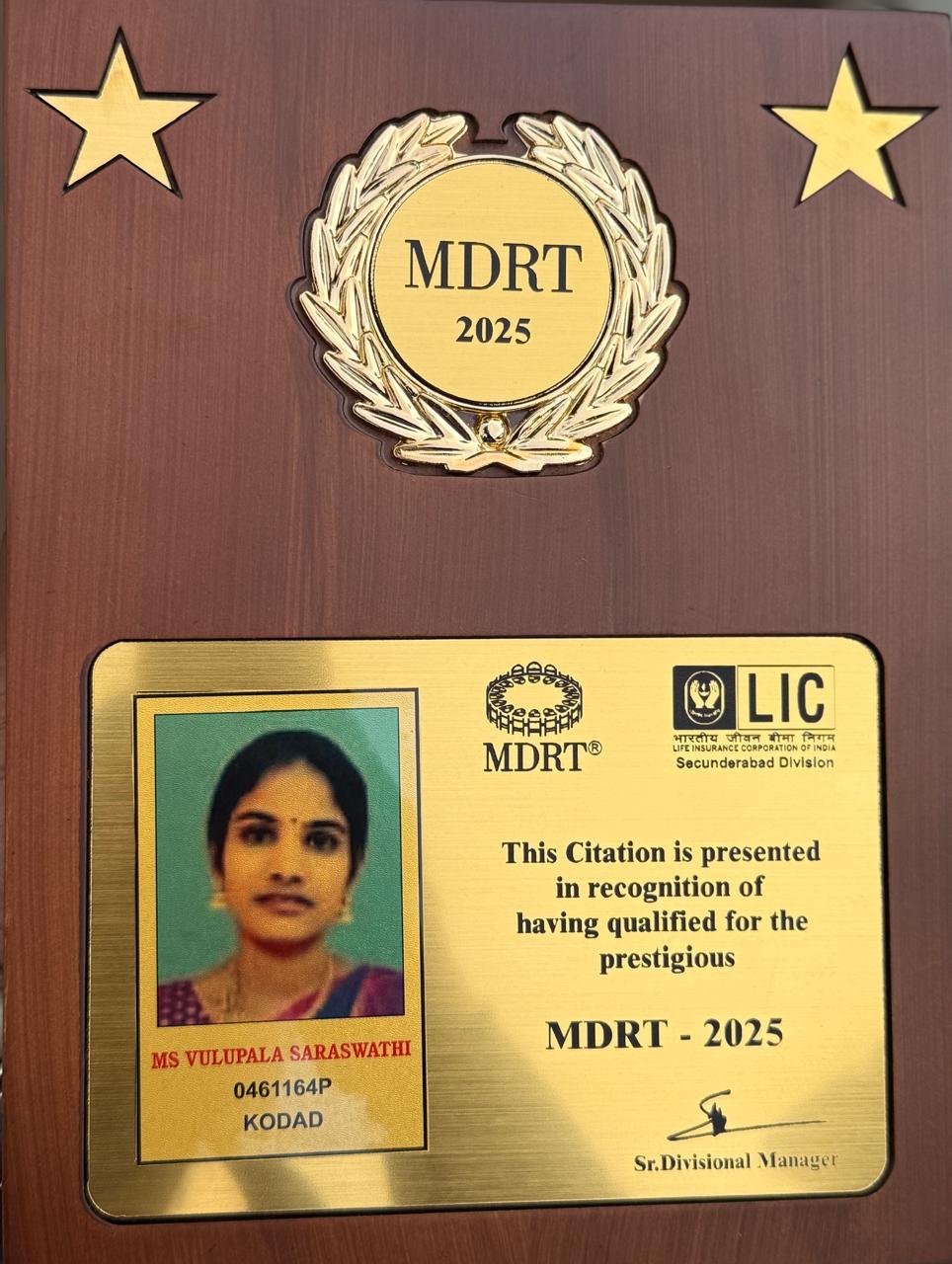 MDRT - 2025 Award